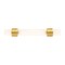 Hickory Hardware Crystal Palace Collection Pull 3 Inch Center to Center Crysacrylic with Brushed Golden Brass Finish HH075857-CABGB - alternate 2